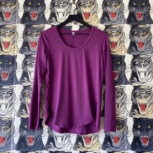 Lululemon Athletica Rich Purple Long Sleeve Tee